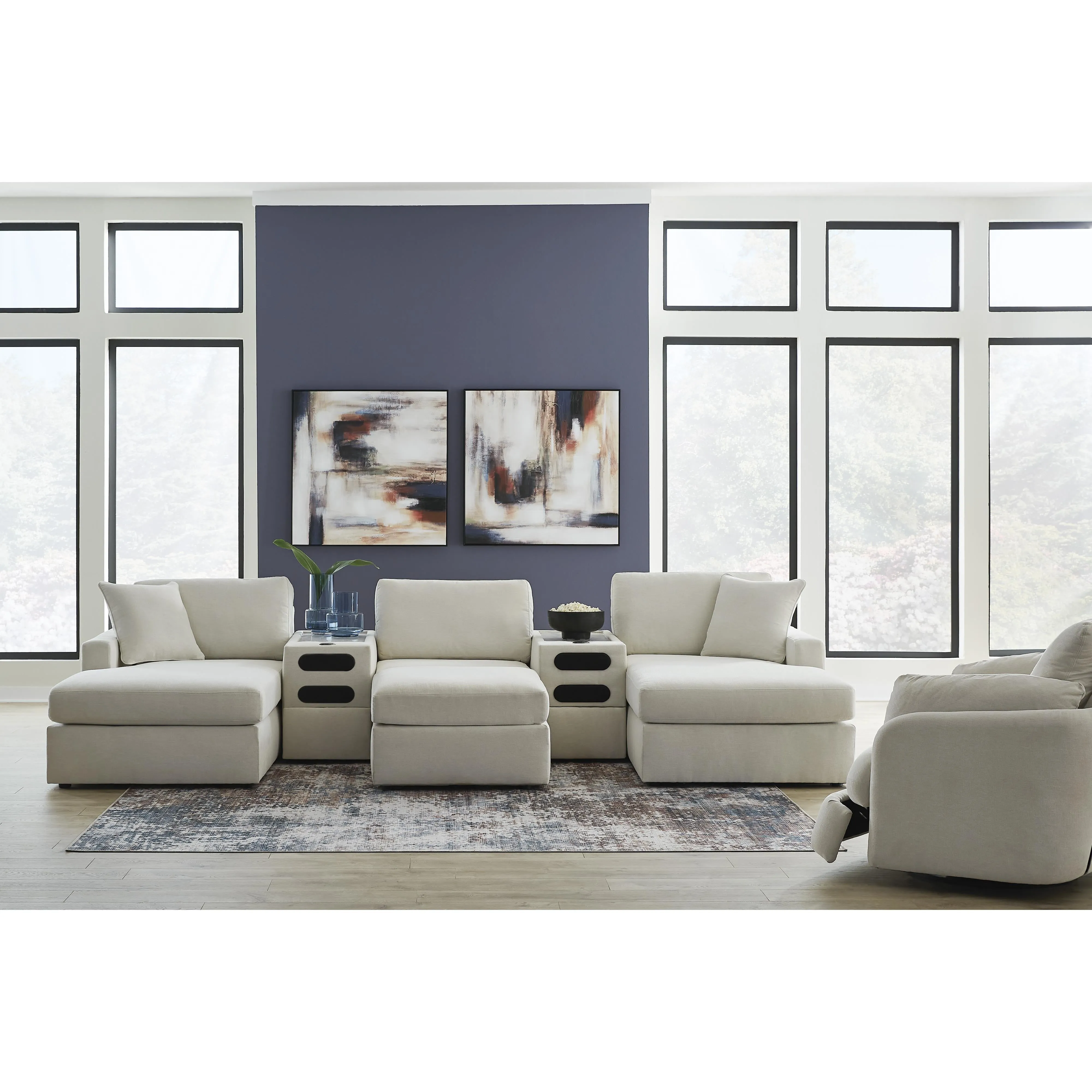 Signature Design by Ashley Modmax Fabric 5 pc Sectional 9210316/9210327/9210346/9210327/9210317