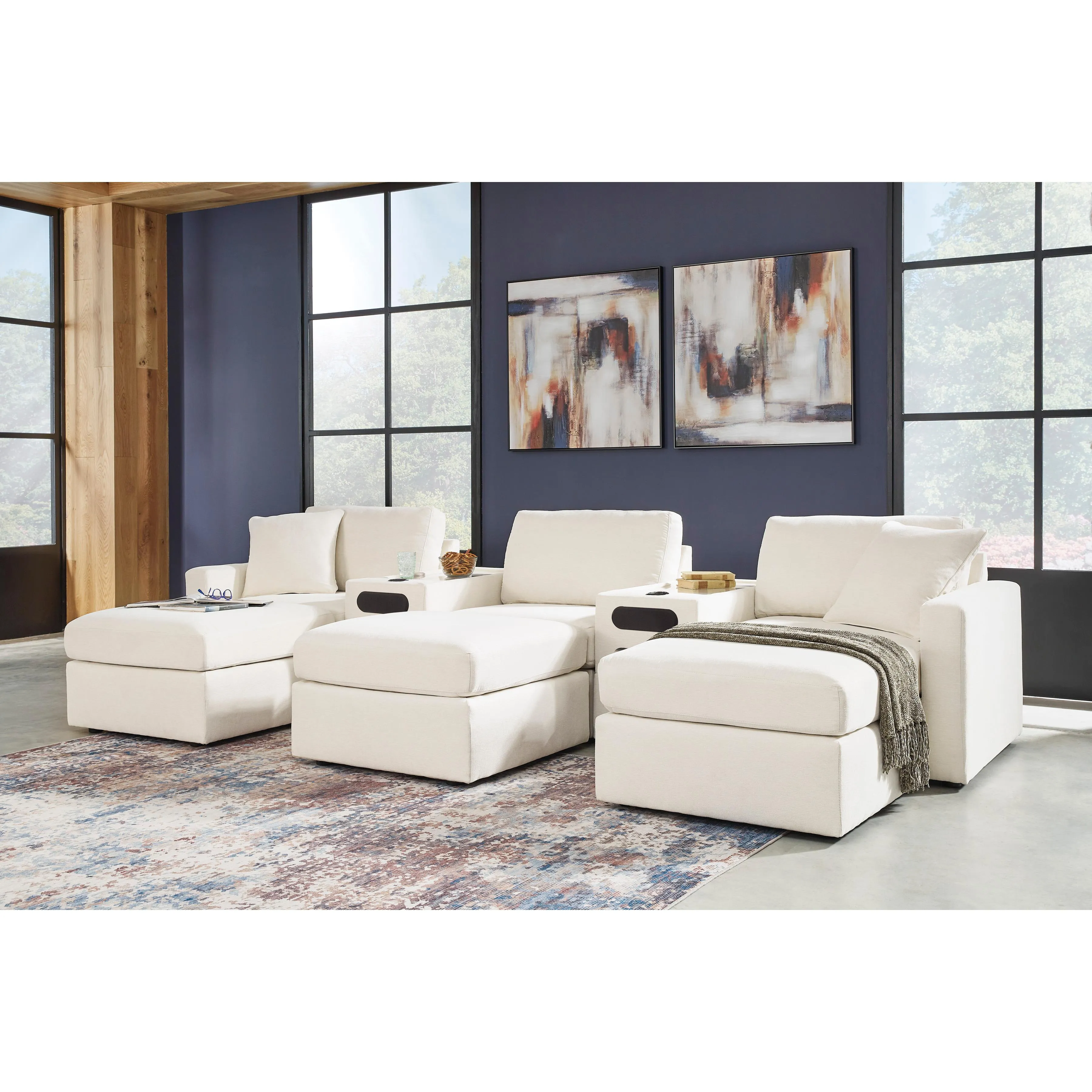 Signature Design by Ashley Modmax Fabric 5 pc Sectional 9210364/9210327/9210346/9210327/9210365