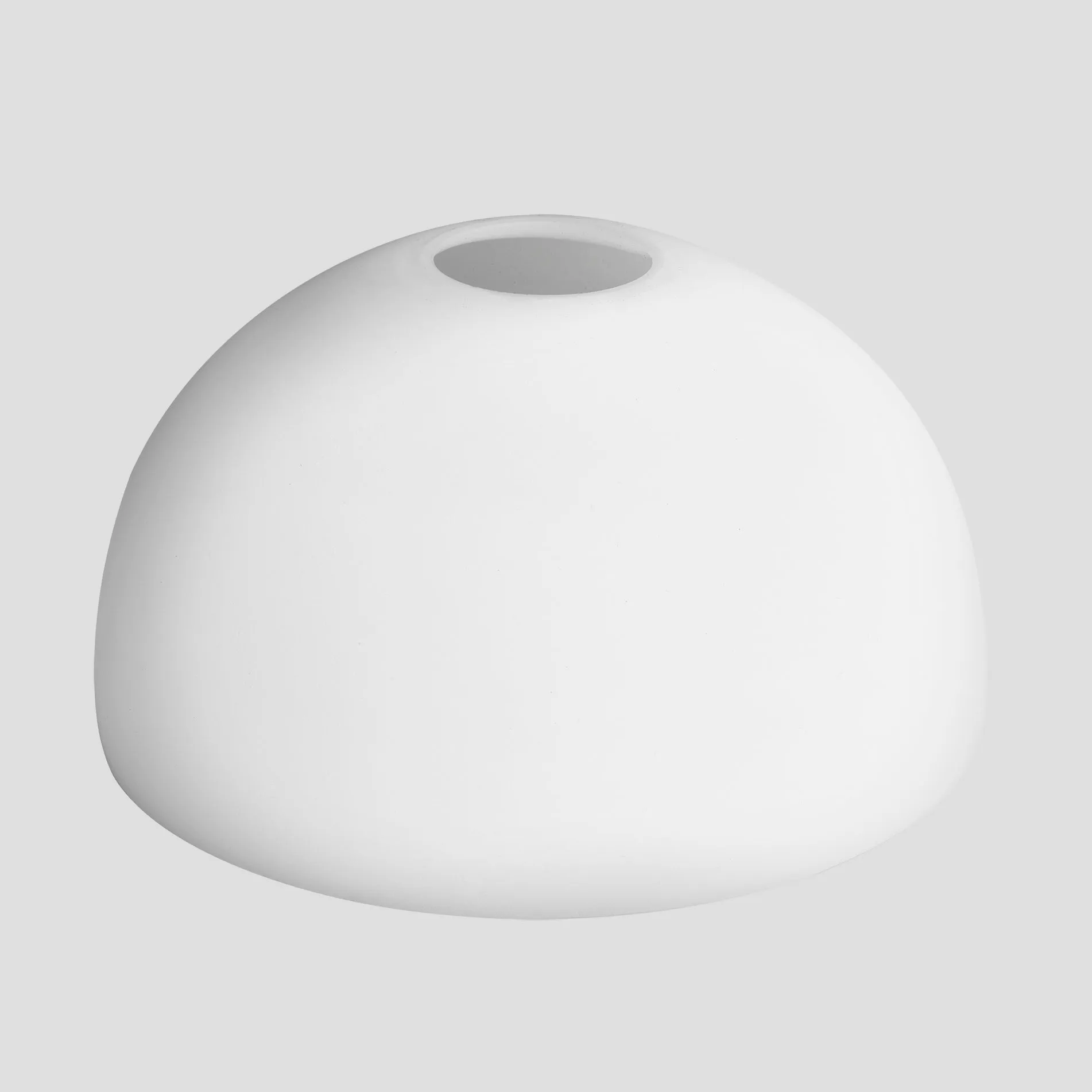 Sleek Opal Glass Dome Pendant Light - 8 Inch