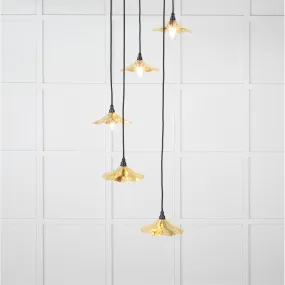 Smooth Brass Flora Cluster Pendant | From The Anvil