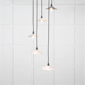 Smooth Brass Flora Cluster Pendant in Birch | From The Anvil