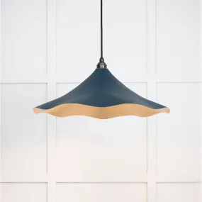 Smooth Brass Flora Pendant in Dusk | From The Anvil