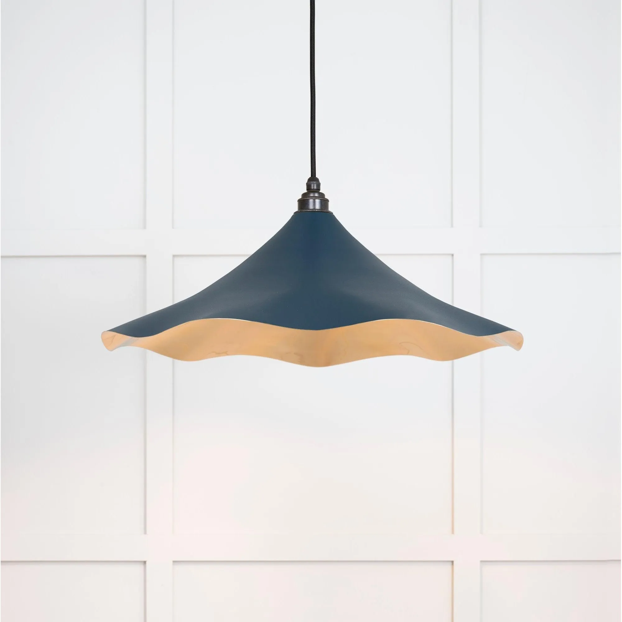 Smooth Brass Flora Pendant in Dusk | From The Anvil