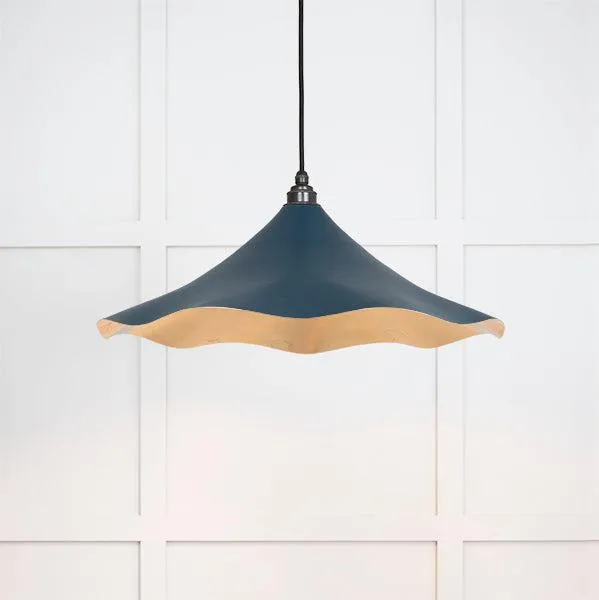 Smooth Brass Flora Pendant in Dusk | From The Anvil