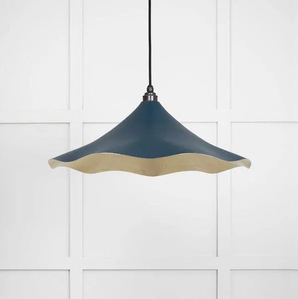 Smooth Brass Flora Pendant in Dusk | From The Anvil