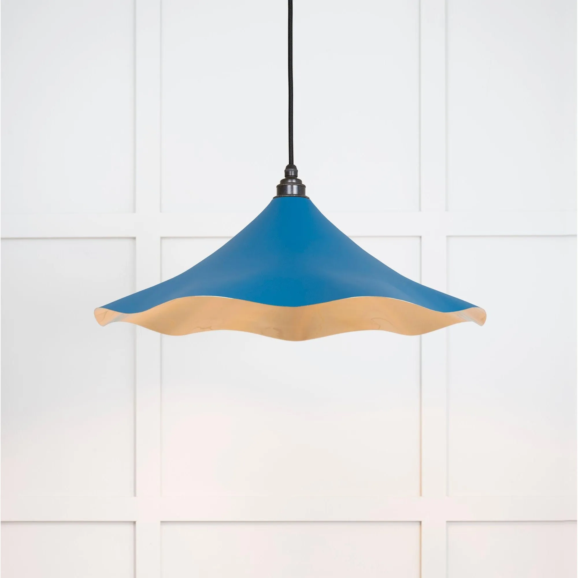 Smooth Brass Flora Pendant in Upstream | From The Anvil