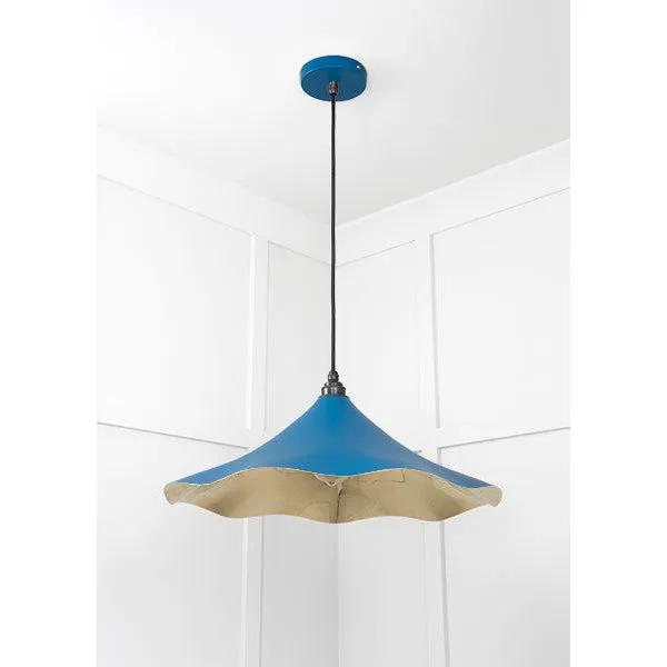 Smooth Brass Flora Pendant in Upstream | From The Anvil