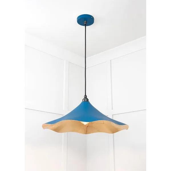 Smooth Brass Flora Pendant in Upstream | From The Anvil