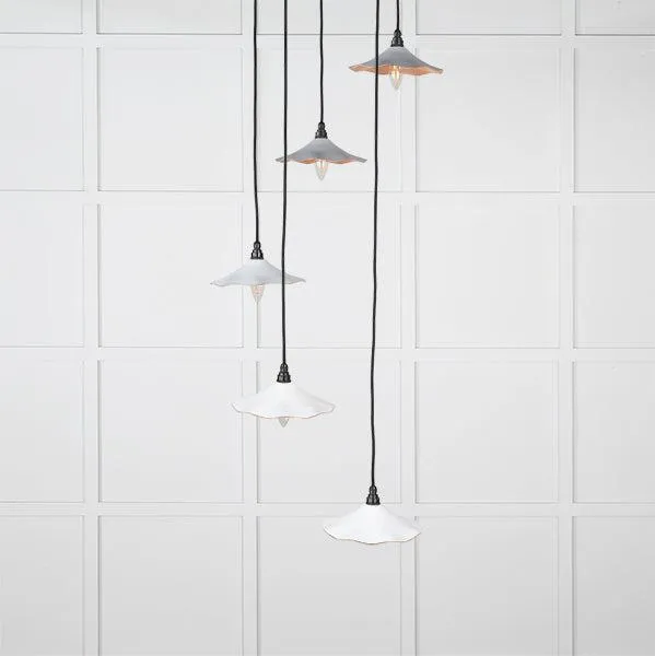 Smooth Copper Flora Cluster Pendant in Flock | From The Anvil