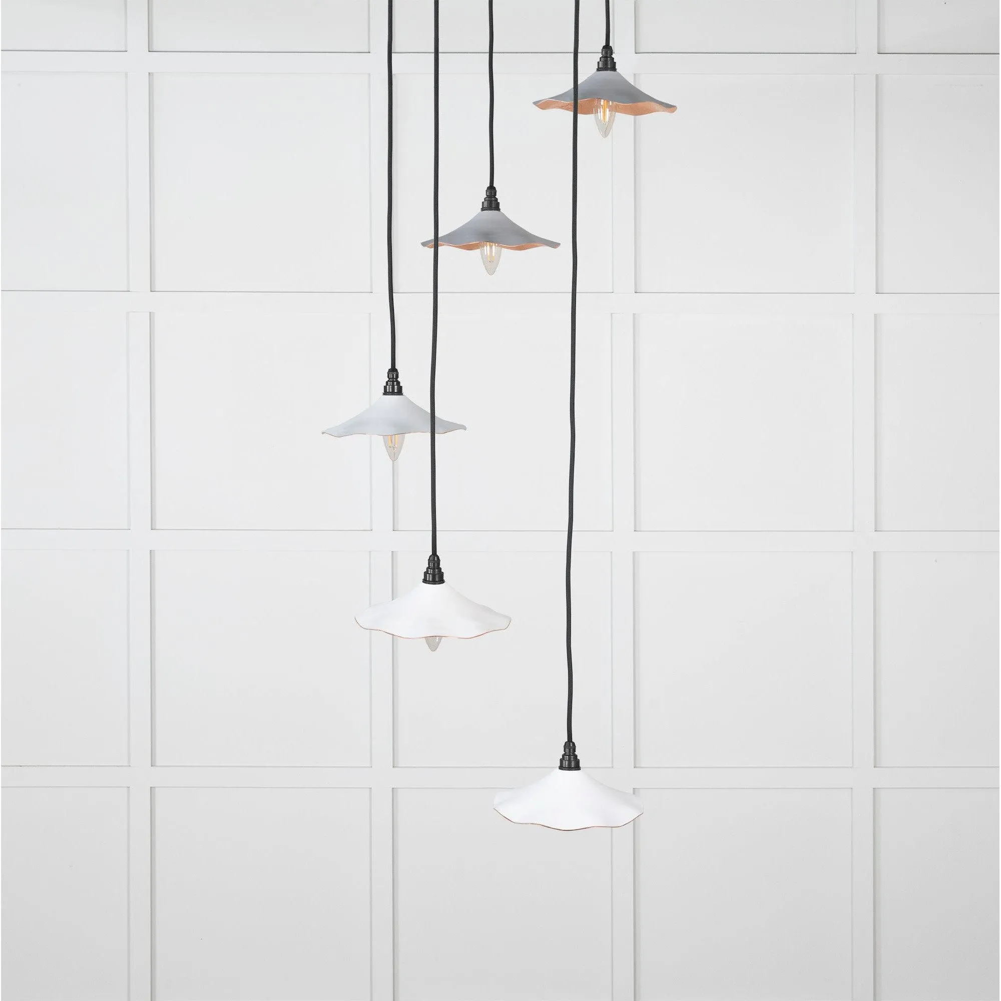Smooth Copper Flora Cluster Pendant in Flock | From The Anvil