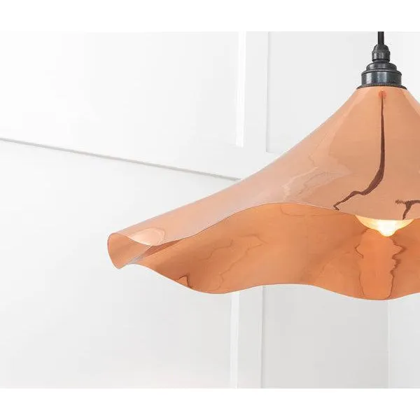Smooth Copper Flora Pendant | From The Anvil
