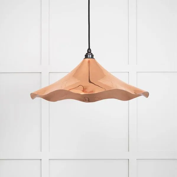 Smooth Copper Flora Pendant | From The Anvil