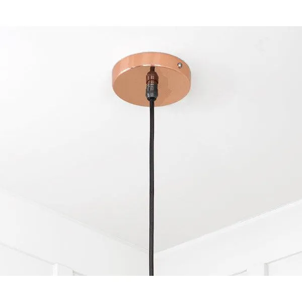 Smooth Copper Flora Pendant | From The Anvil
