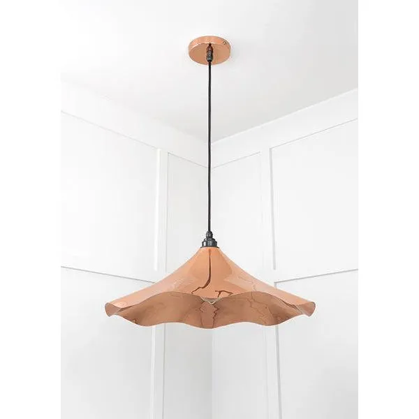 Smooth Copper Flora Pendant | From The Anvil