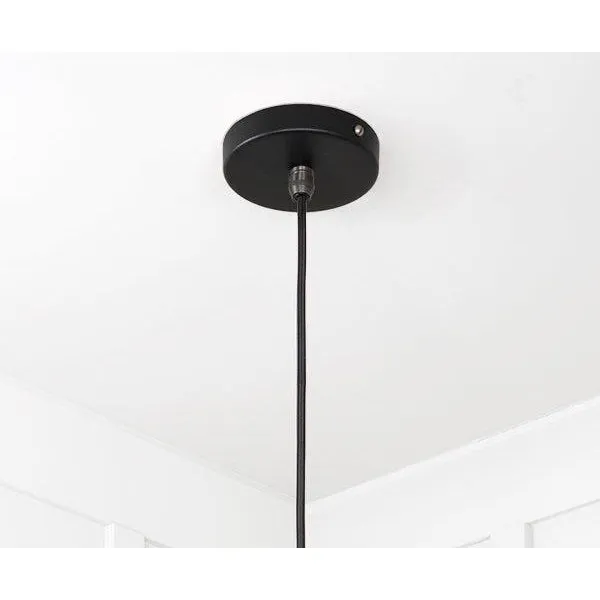 Smooth Copper Flora Pendant in Elan Black | From The Anvil