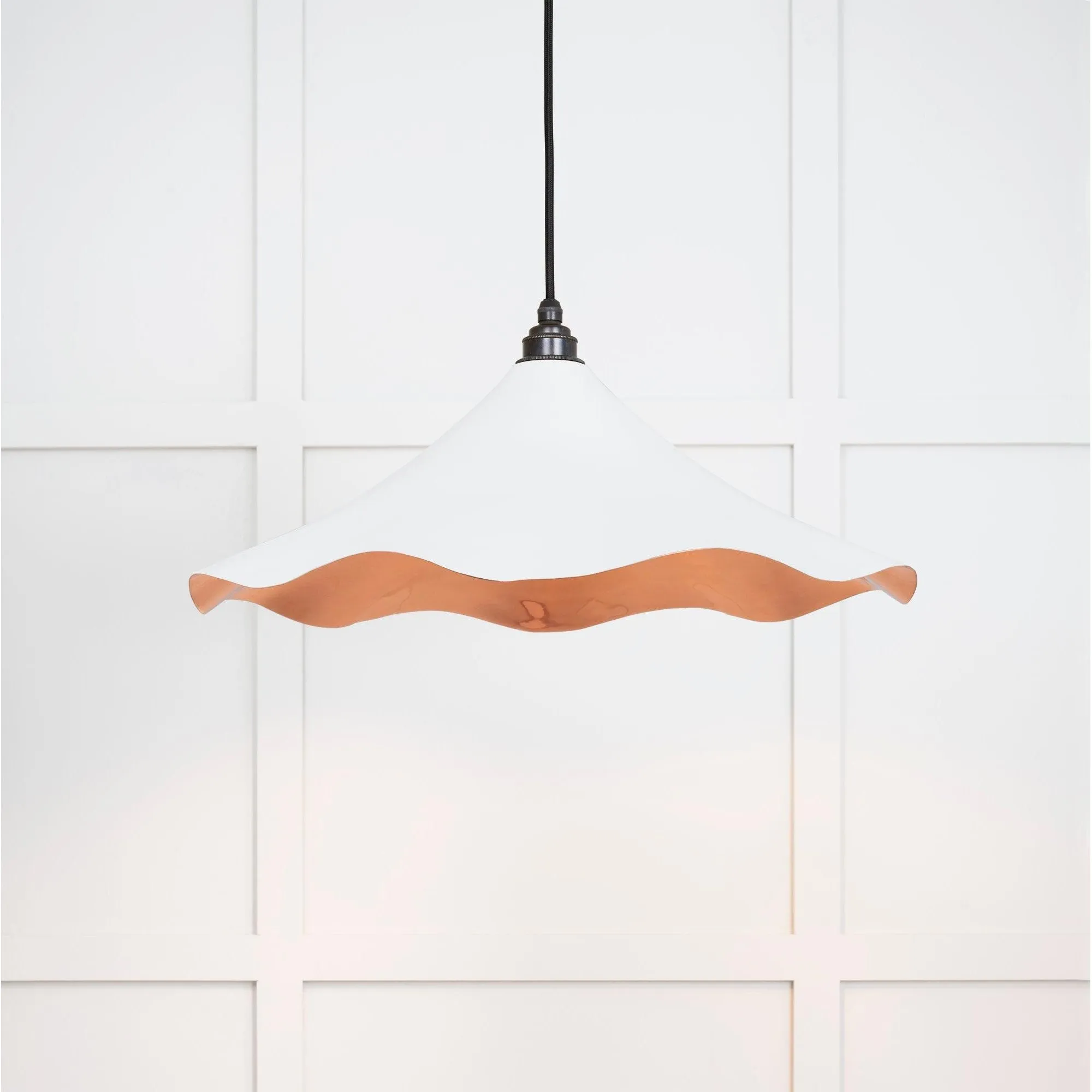 Smooth Copper Flora Pendant in Flock | From The Anvil