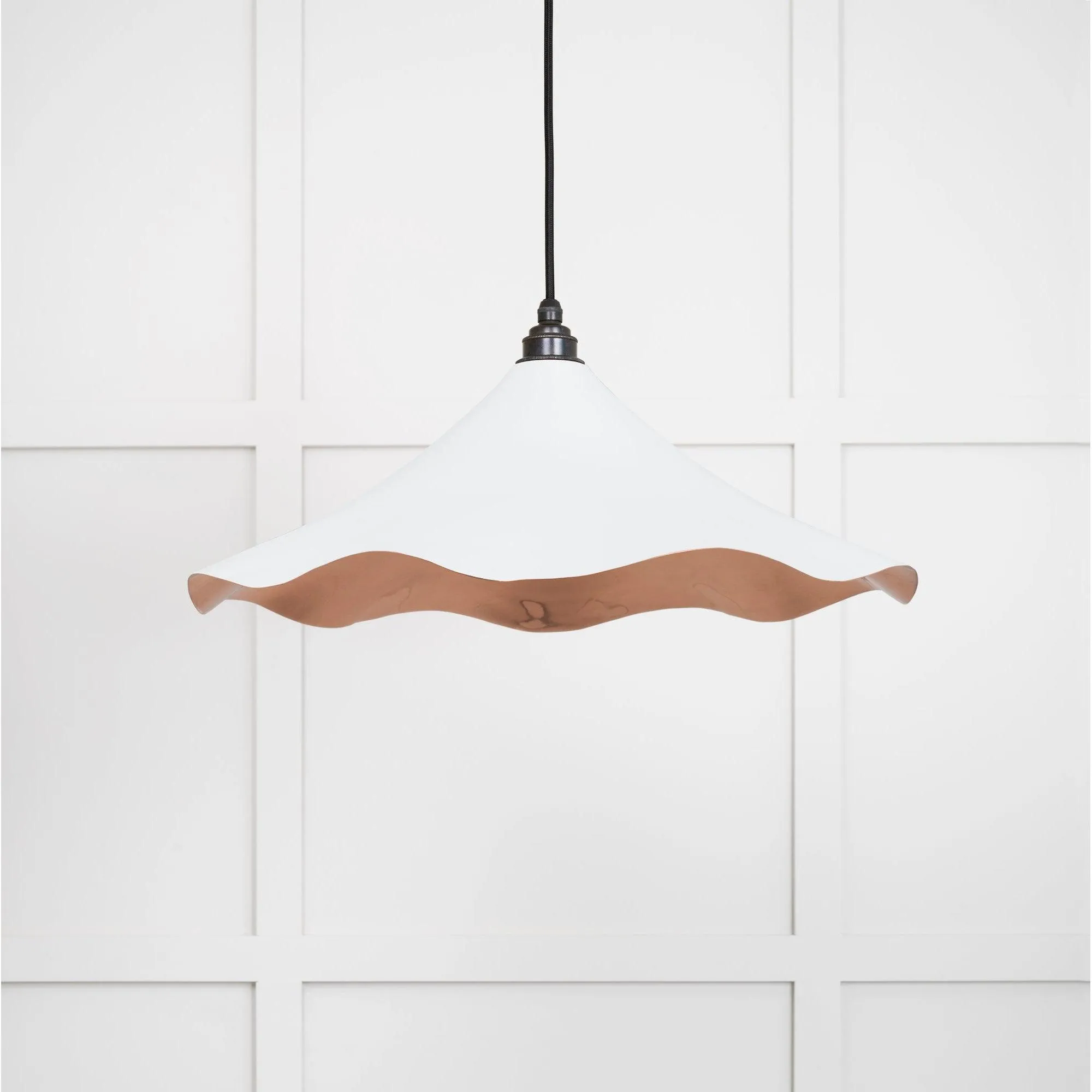 Smooth Copper Flora Pendant in Flock | From The Anvil