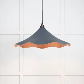 Smooth Copper Flora Pendant in Slate | From The Anvil