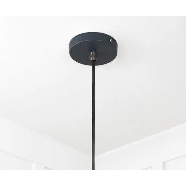 Smooth Copper Flora Pendant in Soot | From The Anvil