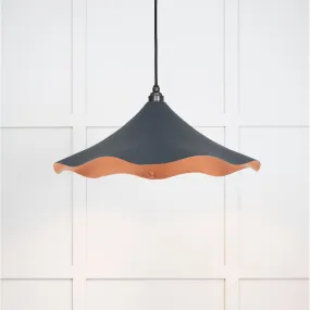 Smooth Copper Flora Pendant in Soot | From The Anvil