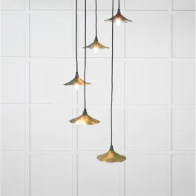 Smooth Nickel Flora Cluster Pendant in Heath | From The Anvil