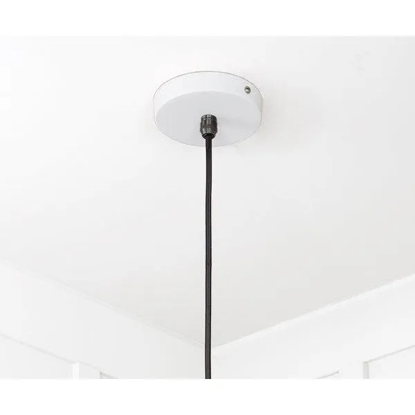 Smooth Nickel Flora Pendant in Flock | From The Anvil