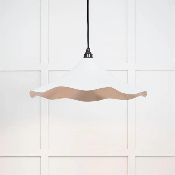 Smooth Nickel Flora Pendant in Flock | From The Anvil