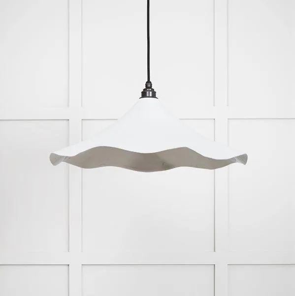 Smooth Nickel Flora Pendant in Flock | From The Anvil