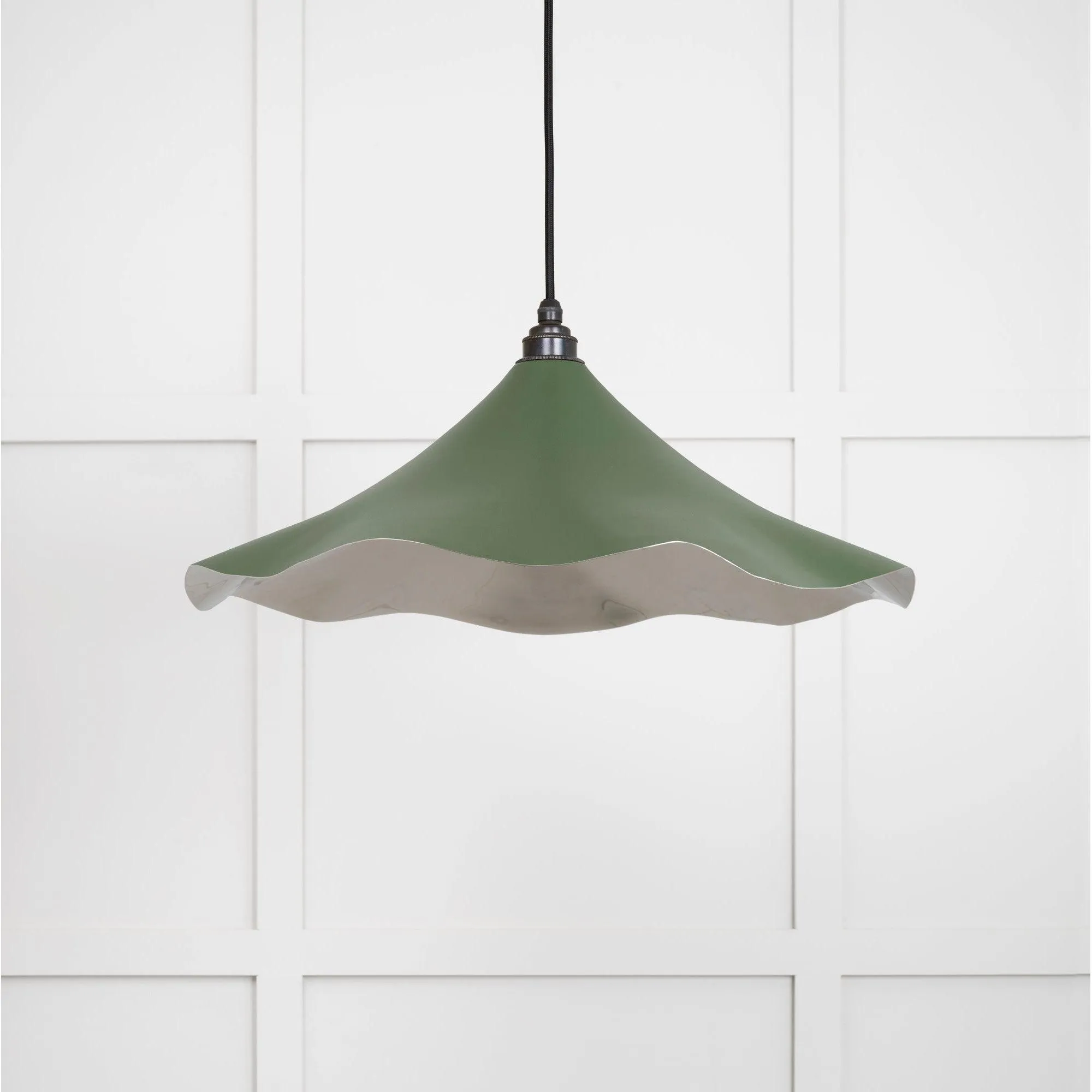Smooth Nickel Flora Pendant in Heath | From The Anvil