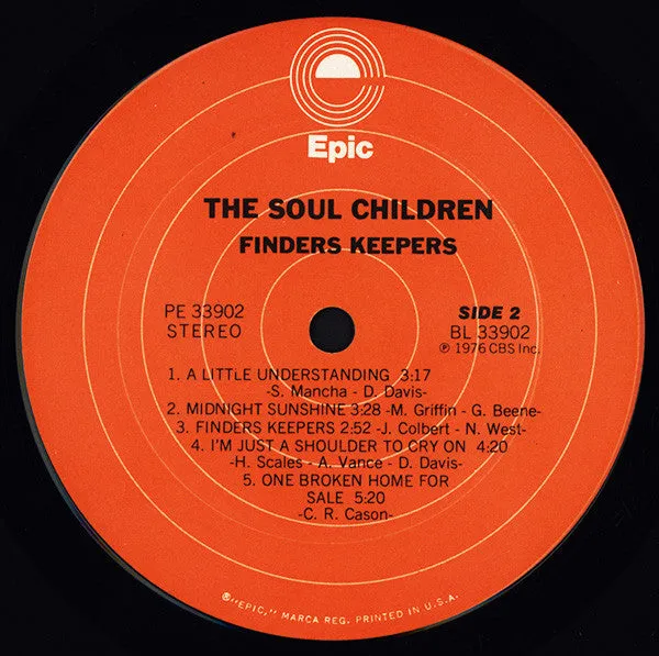 Soul Children - Finders Keepers (LP, Album) (VG)