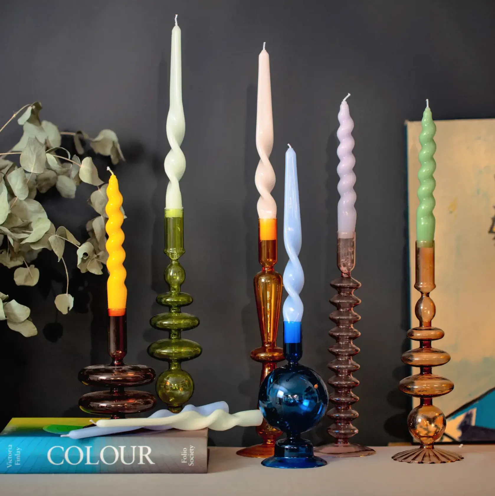 Spiral Taper Candles - 3 Pack
