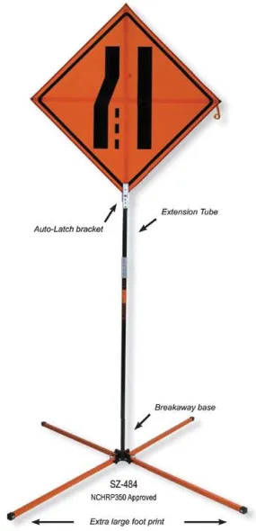 Springless Extended Use Tall Sign Stand