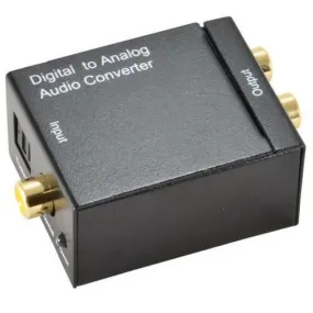 TOSLINK -  to L/R Adapter Digital to Analog Converter with Optical Cable for PS3 XBox HD DVD PS4 Home Cinema Systems AV Amps Apple TV