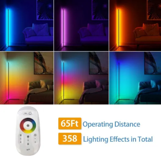Tripod Floor Lamp Living Room Indoor RGB Atmosphere LED Standing Light For Bedroom Decoration