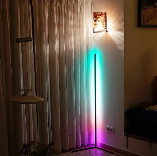Tripod Floor Lamp Living Room Indoor RGB Atmosphere LED Standing Light For Bedroom Decoration