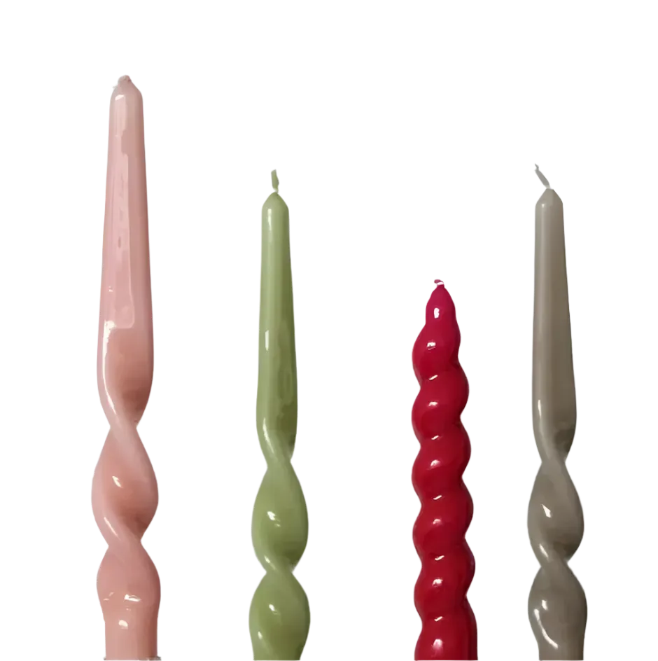 Twisted Taper Candle - 3 Pack