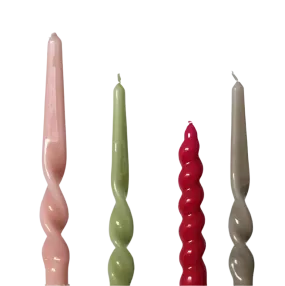 Twisted Taper Candle - 3 Pack