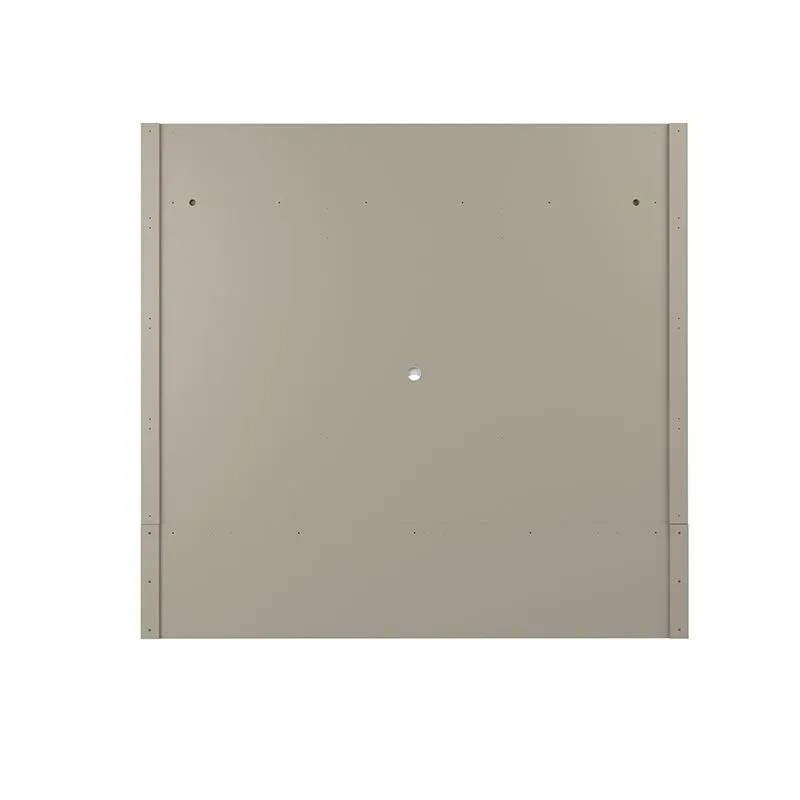 Utopia 70" Floating Theater Entertainment Center with Led Lights in Off White and Maple Cream