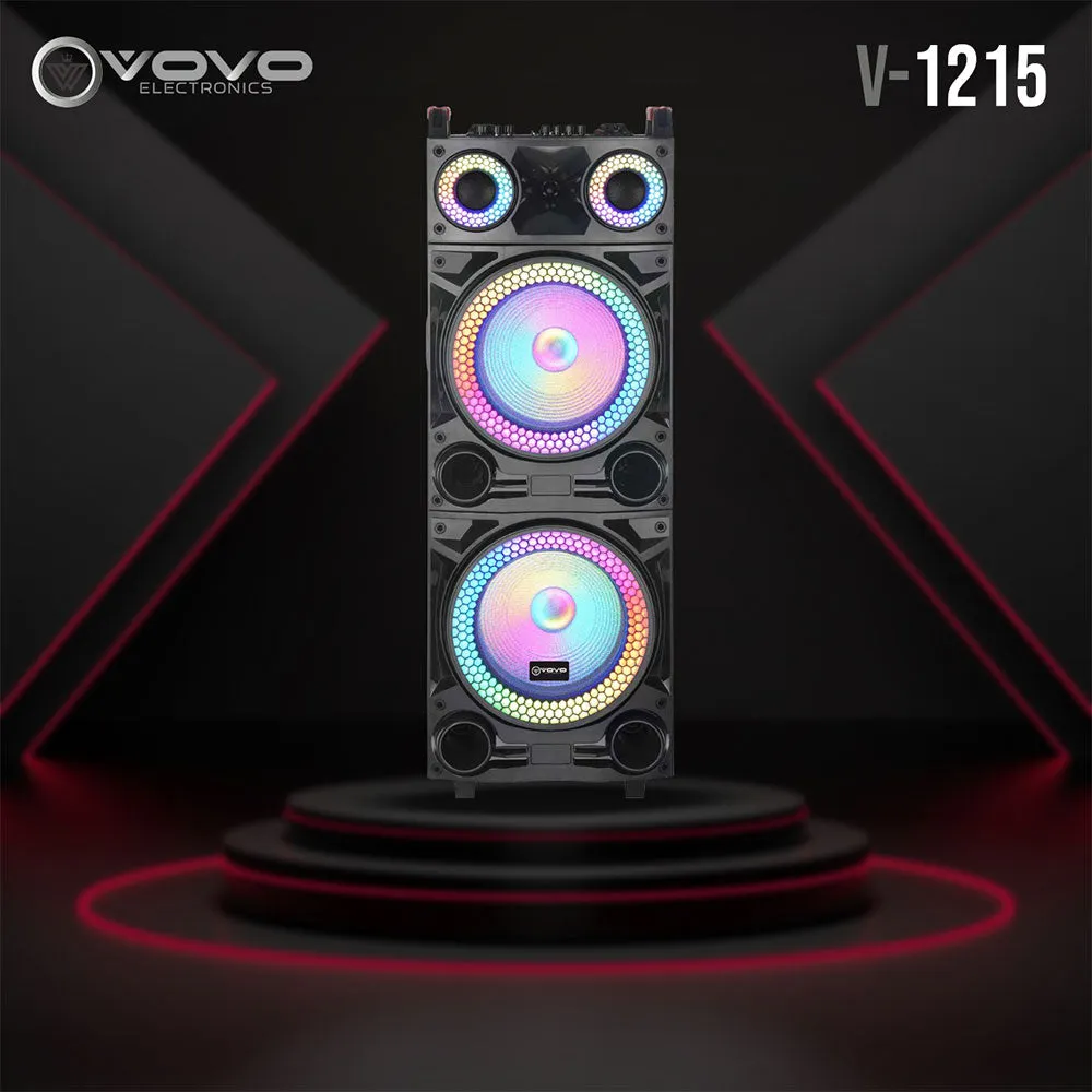 VOVO V-1215 Party RGB Portable Speaker 1.0