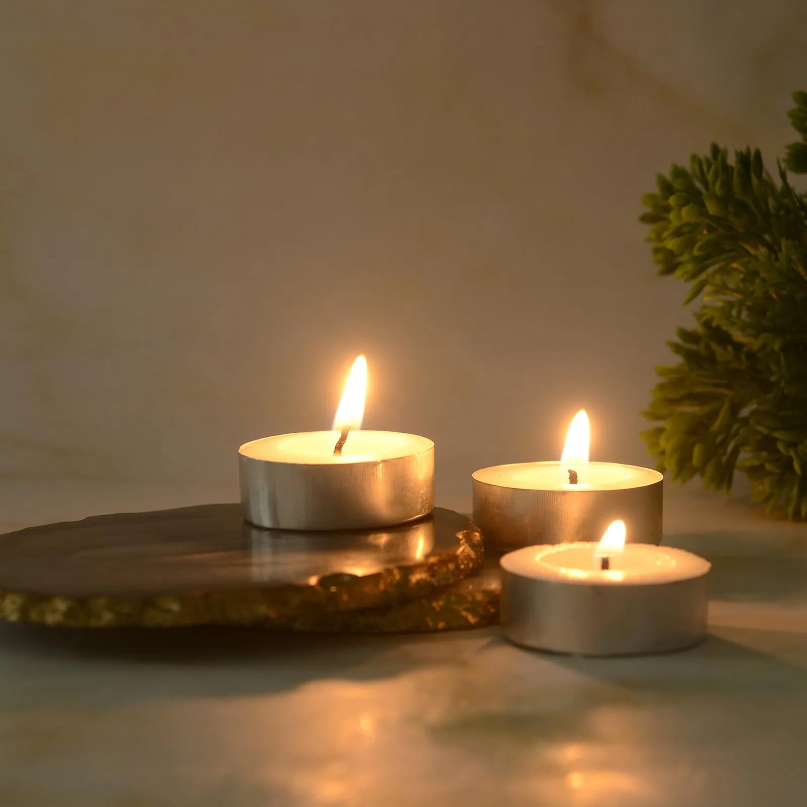 Welburn Veda&Co™ Wax Tealight Candles - Pack of 100, 2-3 Hours Burning Time, 100% Fully Refined Paraffin Wax, Unscented, Smokeless, Dripless, for Home Decor, Offices & Other Occasions (White)