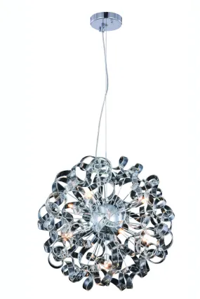 ZC121-2104D24C - Regency Lighting: Ritz 9 Light Chrome Pendant