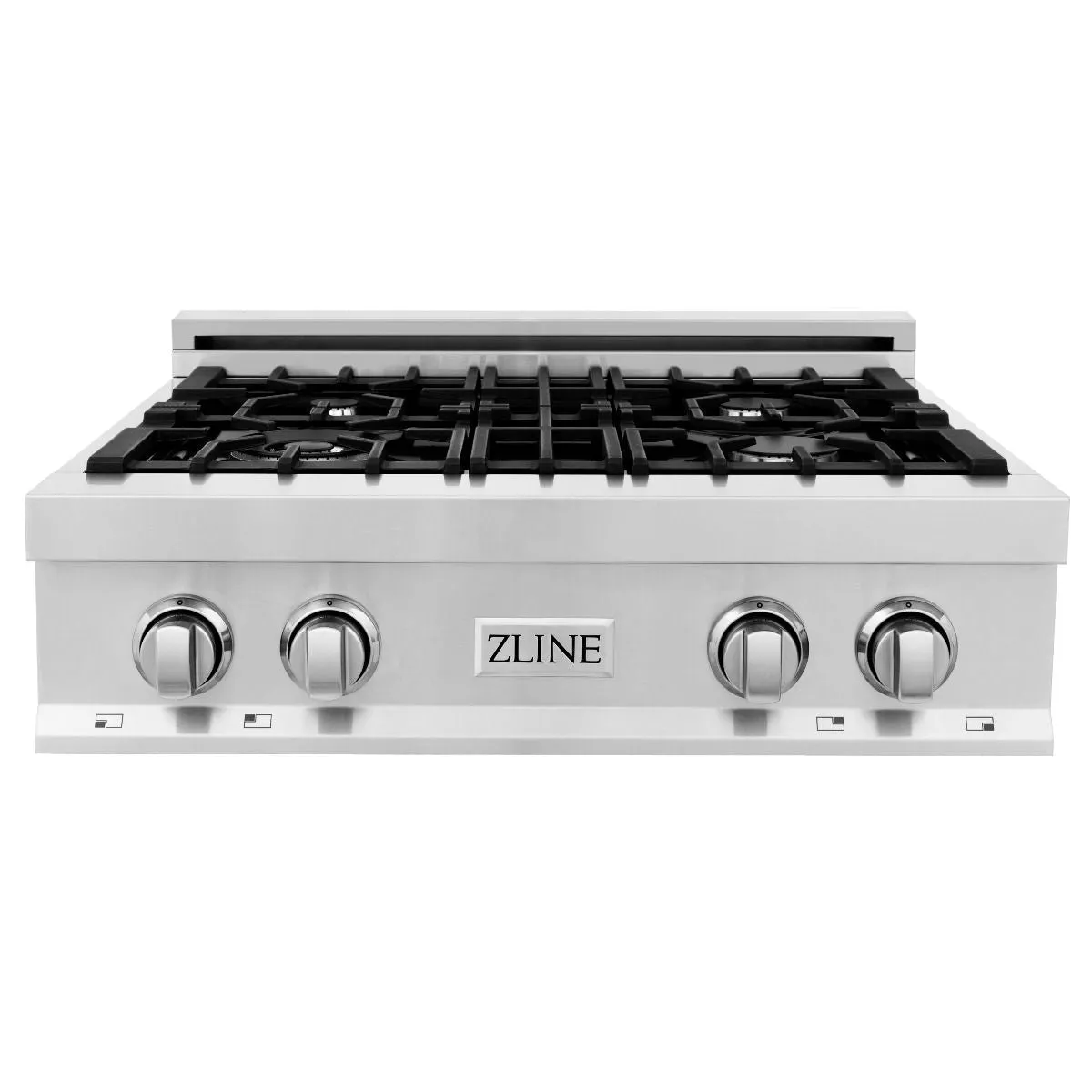 ZLINE 5-Piece Appliance Package - 30-Inch Rangetop, Refrigerator with Water Dispenser, 30-Inch Electric Double Wall Oven, 3-Rack Dishwasher, and Convertible Wall Mount Hood in Stainless Steel (5KPRW-RTRH30-AWDDWV)