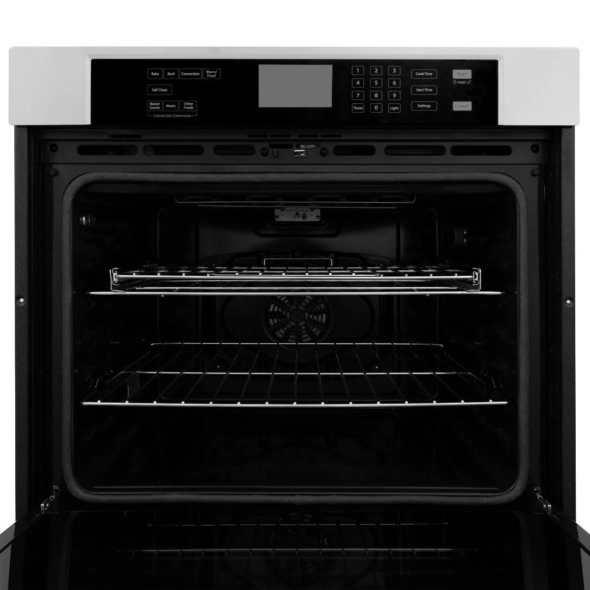 ZLINE 5-Piece Appliance Package - 30-Inch Rangetop, Refrigerator with Water Dispenser, 30-Inch Electric Double Wall Oven, 3-Rack Dishwasher, and Convertible Wall Mount Hood in Stainless Steel (5KPRW-RTRH30-AWDDWV)