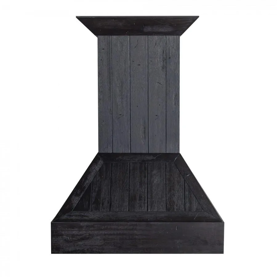 ZLINE Shiplap Wooden Wall Mount Range Hood in Rustic Dark Finish (349DD)